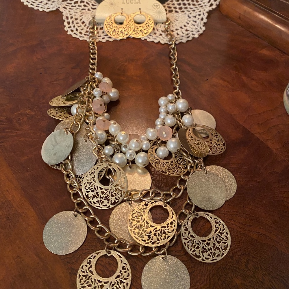 Lucia necklace & earrings